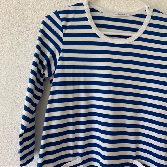 Marimekko blue stripe dress - Picture 4 of 6